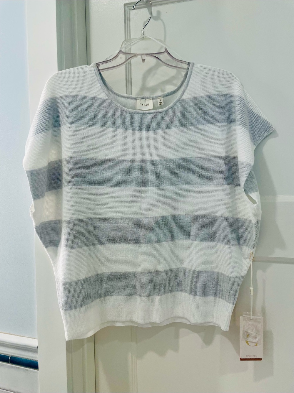 Cyrus Short Sleeve Striped Summer Sweater